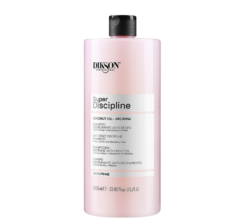 Dikson Super Discipline Anti-Frizz Shampoo with Coconut Oil Дисциплінуючий шампунь, 1000мл