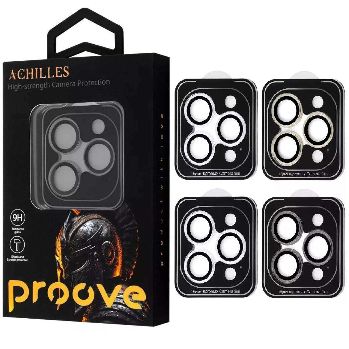 Захисне скло камери Achilles для iPhone 16 Pro/ 16 Pro Max