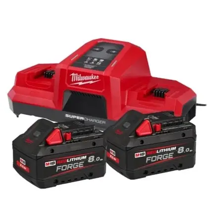 Енергокомплект MILWAUKEE M18 FORGENRG-802 DBSC (ЗП M18 DBSC+2акк.Х8Ач FB8), фото 1