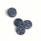 Гудзик перламутровий абстракція сіро-чорний13мм