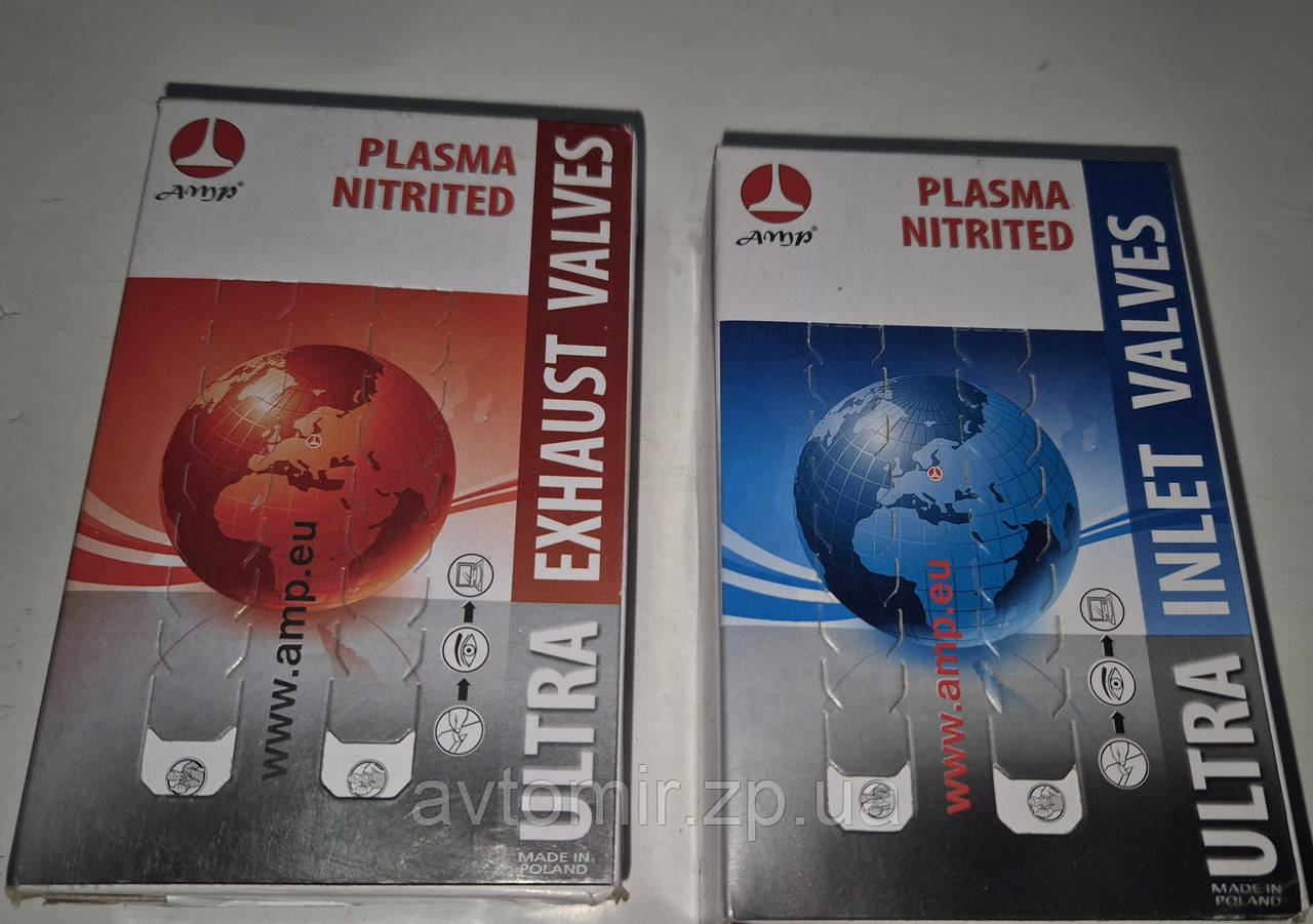 Клапана ВАЗ 2108-21099 AMP азотовані 1.5 L комплект 8 шт.