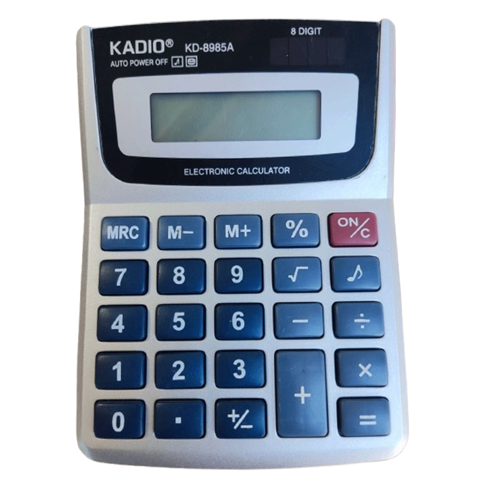 Калькулятор настільний Kadio KD-8985A бухгалтерський, фото 1