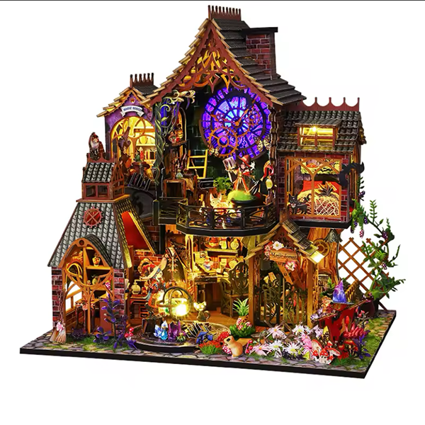 3D Румбокс Чарівний ліс DIY Dollhouse + Пилозахисний купол