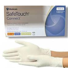 Латексні оглядові рукавички Medicom SafeTouch Connect (хлоровані) ХS-size, 100шт./уп. - 1123-А