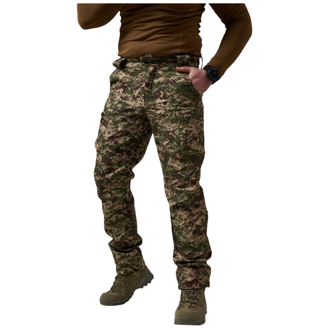Брюки тактичні софтшел Soft Shell Military в кольорі Хижак
