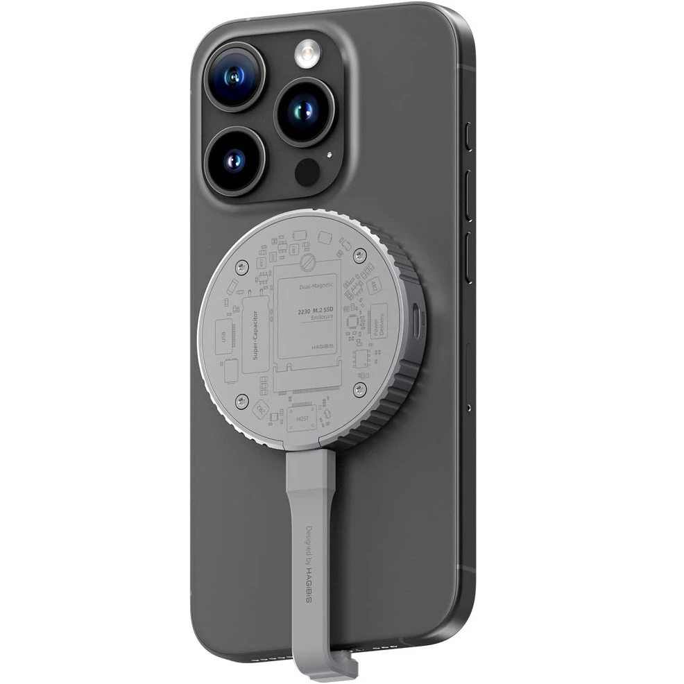 Hagibis MC100 Pro корпус для SSD диска M.2 2230 магнітний, для iPhone 16, 15 pro/pro max, Android