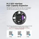 Hagibis MC100 Pro корпус для SSD диска M.2 2230 магнітний, для iPhone 17, 16, 15 pro/pro max, Android, фото 6