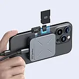 USB-хаб Hagibis TC100 концентратор магнітний для смартфонів і ПК, з AUX, TF/SD card, HDMI, фото 7