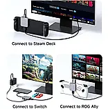 USB-хаб Hagibis TC100 концентратор магнітний для смартфонів і ПК, з AUX, TF/SD card, HDMI, фото 8