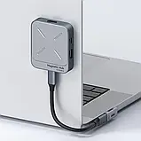 USB-хаб Hagibis TC100 концентратор магнітний для смартфонів і ПК, з AUX, TF/SD card, HDMI, фото 11
