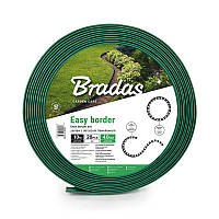 Бордюр газонний 40мм х 10м з комплектом кілків Bradas EASY BORDER зелений, OBEGR4010SET
