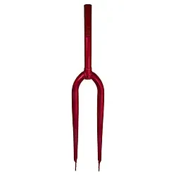 Виделка 28" проста червона, сталева, шток 1" — 24 см, різі 9,5 см. Хіт. Топ!
