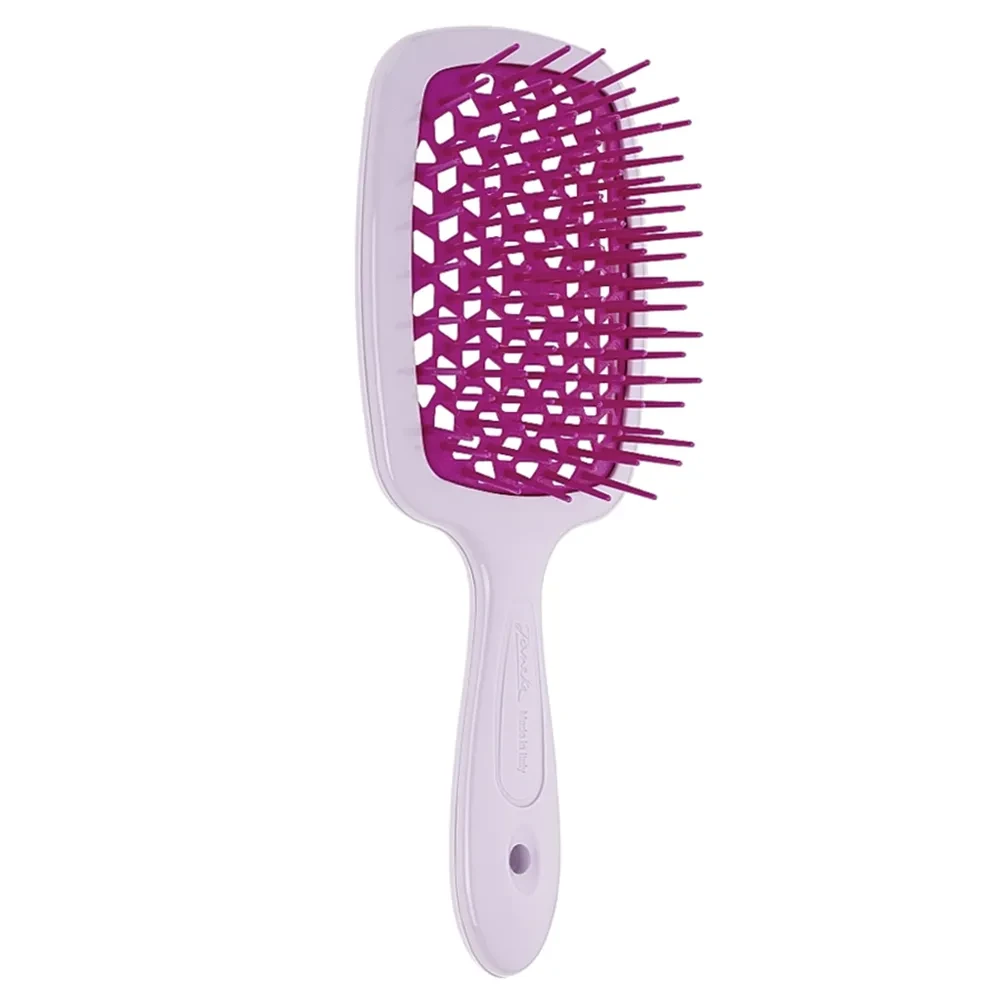 Лавандова з фуксією прямокутна щітка для волосся Janeke Superbrush The Original 86SP226 LIF