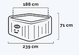 Джакузі СПА Intex 28452 надувний Greystone Deluxe 239 х 71 см (6-місць, аеро, 1741 л/г, led, Wi-Fi), фото 9