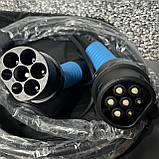 Зарядний кабель EVDANCE Type2 для автомобіля 11 кВт, 16 А, 6 м, 3-фазний заряд електромобіля IP65, фото 6