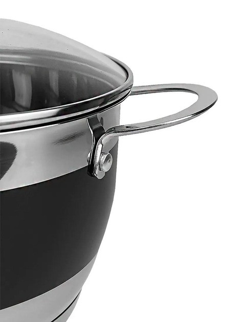 Набір кастрюль 8 предметів із нержавіючої сталі для індукційних та газових плит Kamille KM-5766, фото 1