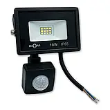 Світодіодний прожектор з датчиком руху BIOM 10W S6-SMD-10-Slim+Sensor 6200К 220V IP65, фото 2