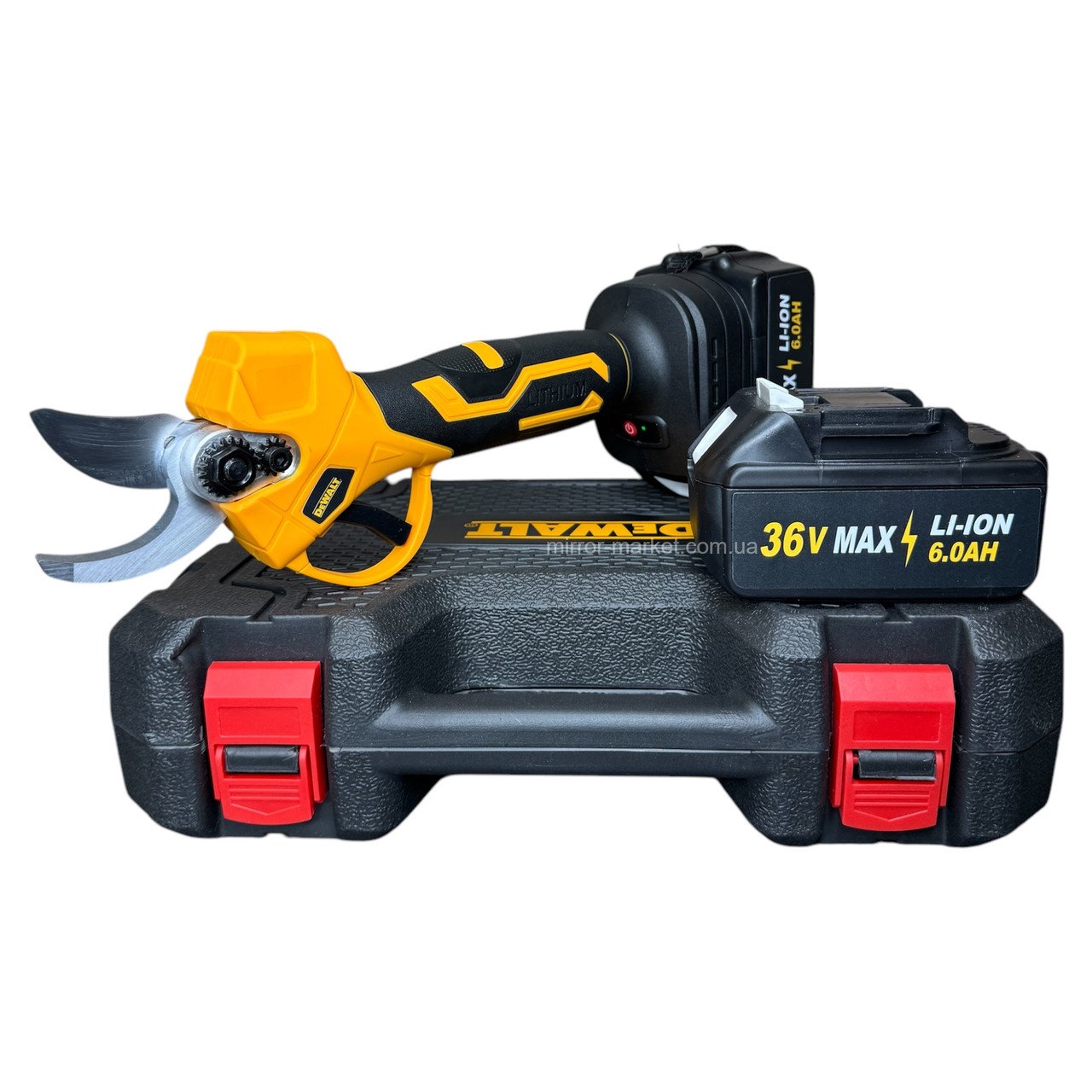 Акумуляторний секатор DeWalt DCMPP550P1 (36V, 6AH), АКБ секатор Деволт. Электросекатор