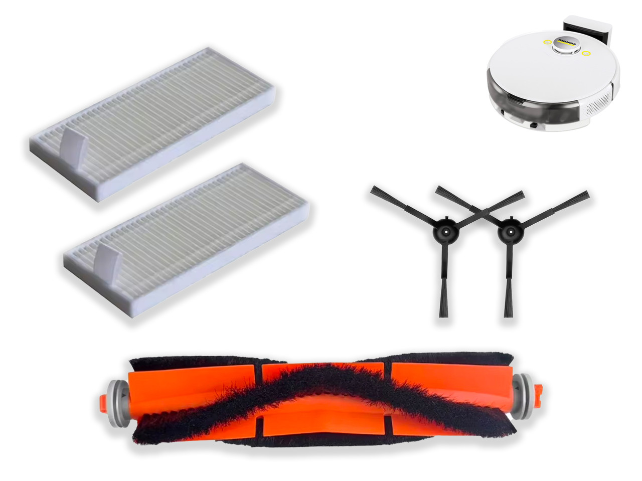 Набір змінних аксесуарів (5 шт.) сумісних з роботом-пилососом Karcher RCV 5, фото 1