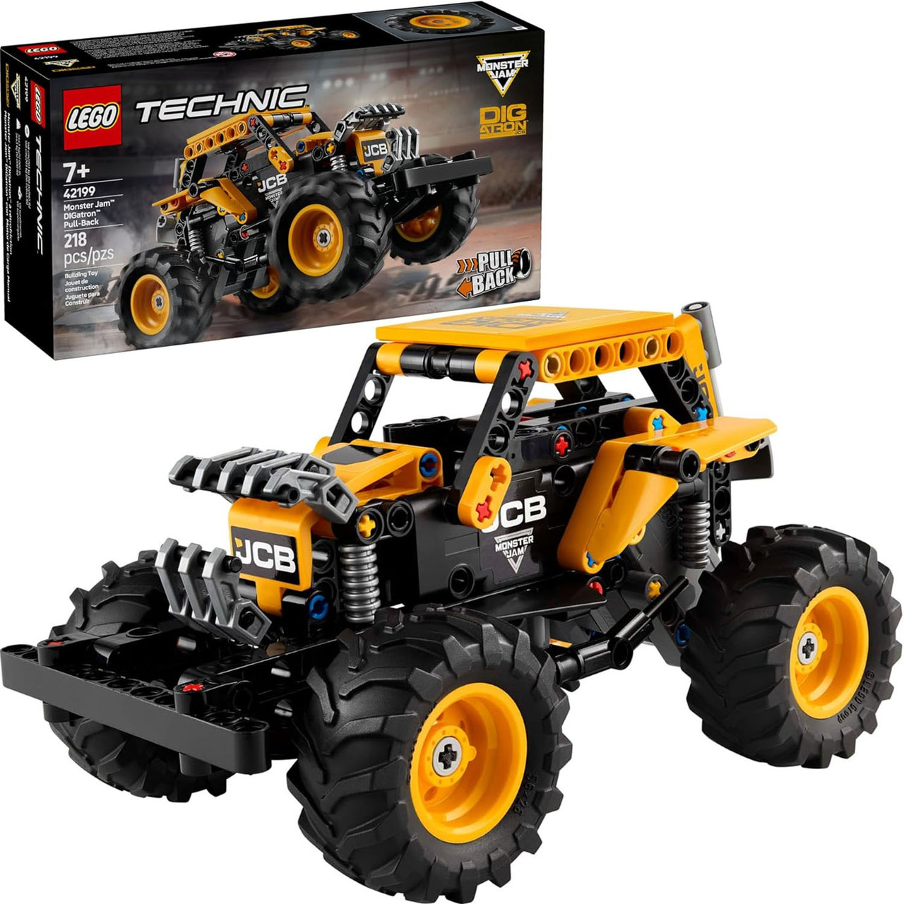 Лего технік з інерційним двигуном Джип Монстер трак Lego Technic DIGatron Monster Jam 42199