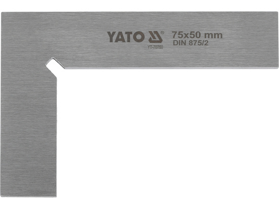 Сталевий слюсарний розміточний кутник 75x50 мм YATO YT-70750