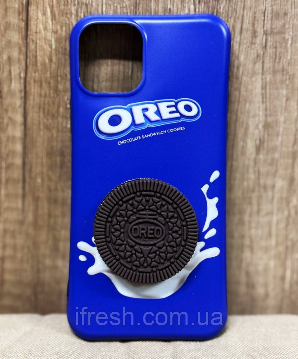 Силіконовий чохол для iPhone 11 Pro Max - Печиво Oreo, Синій, фото 1