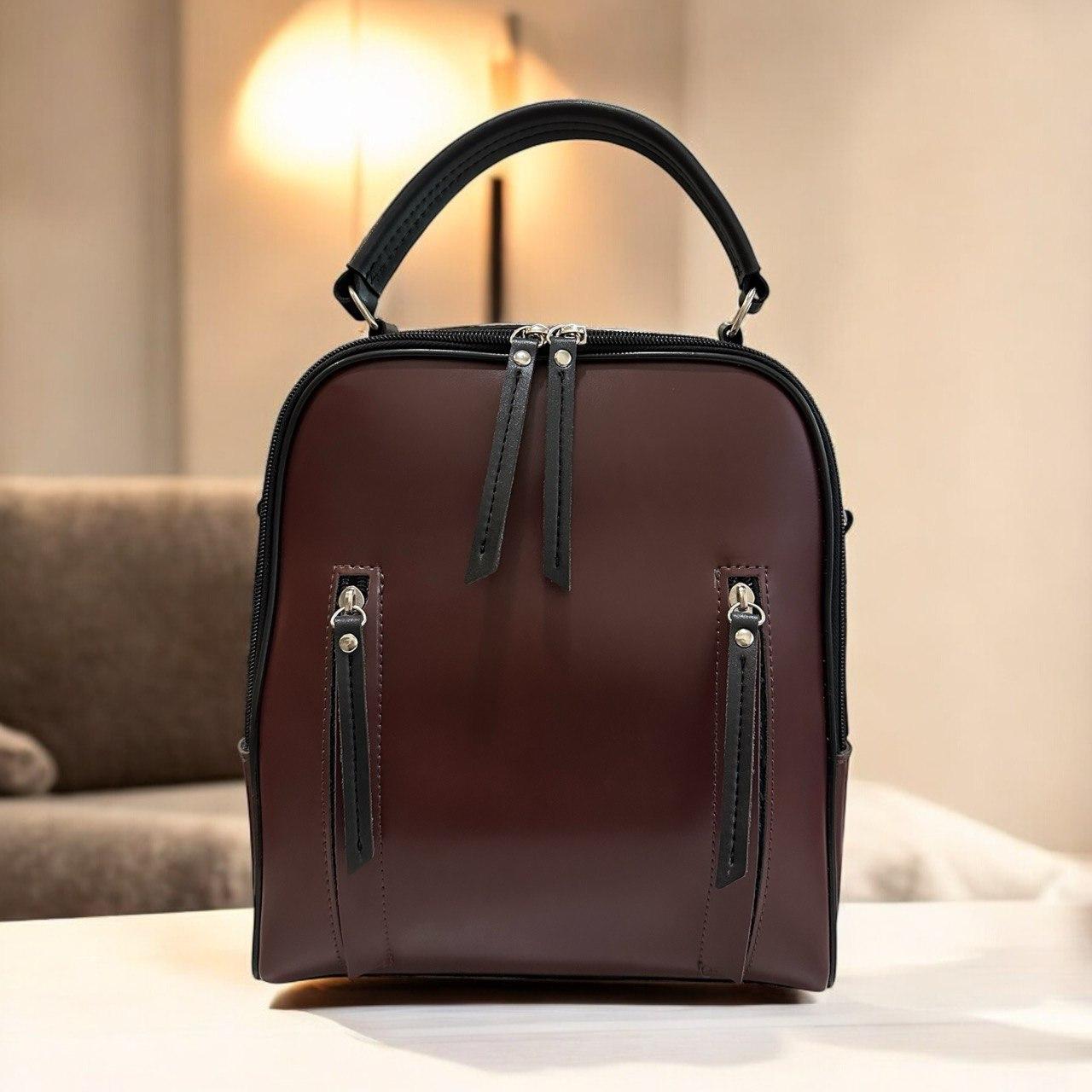 Сумка-рюкзак жіночий Betty Pretty з екошкіри 960BORDO