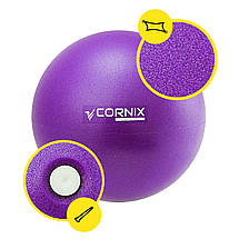 М'яч для пілатесу, йоги, реабілітації Cornix MiniGYMball 22 см XR-0225 Purple Poland, фото 4