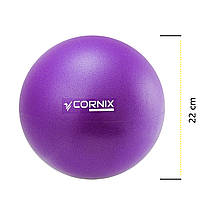 М'яч для пілатесу, йоги, реабілітації Cornix MiniGYMball 22 см XR-0225 Purple Poland, фото 5
