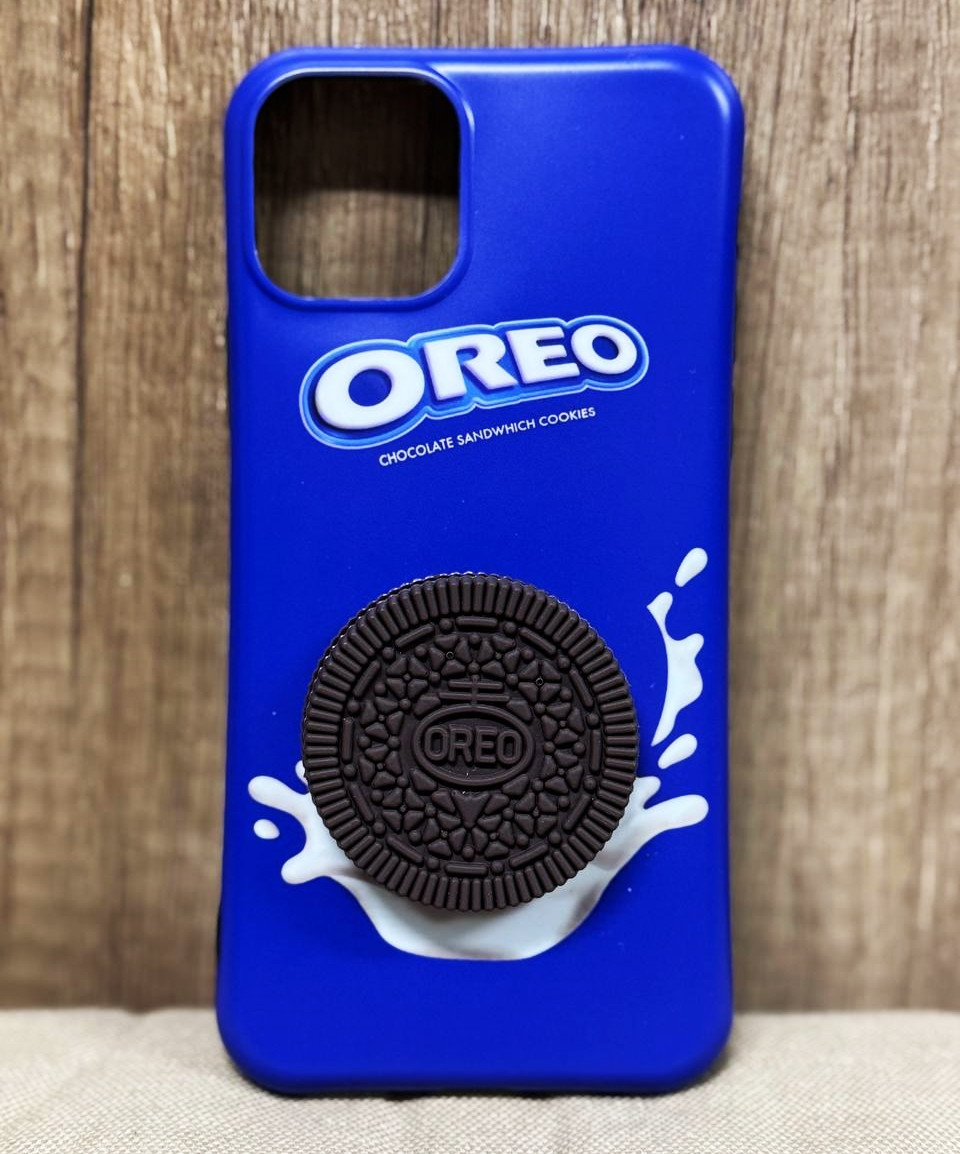 Силіконовий чохол для iPhone 11 Pro Max - Печиво Oreo, Синій