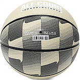 Баскетбольний м'яч Nike EVERYDAY ALL COURT 8P GRAPHIC DEFLATED TEAM GOLD/BLACK/WHITE (розмір 7) N.100.4370.703.07, фото 6