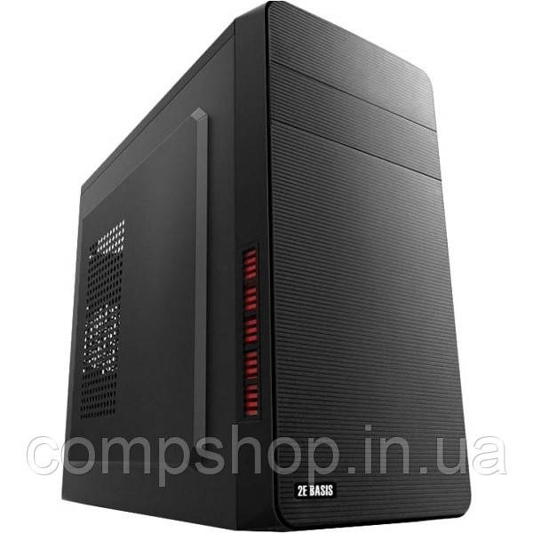 Корпус Mini-Tower без БЖ  2E Basis RD831  (mATX, 2xUSB2.0, Perforated Side, Black) (код 134871), фото 1