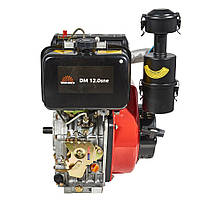 Двигун дизельний Vitals DM 12.0sne (вал 25 мм, ручний/електростартер), фото 4