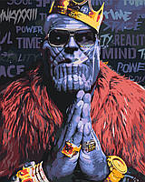 Картина за номерами,малювання за номерами,розмальовки за номерами Марвел Танос 40*50 см Орігамі UM1