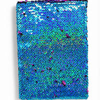 Блокнот "Паетки" 80 листов, А5 (голубой)