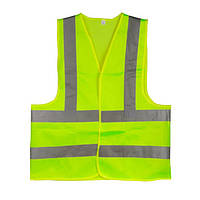 Жилет сигнальний зелений XXL (62*70см), 120 гр/м2