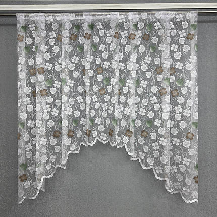 Жаккард арка біло-коричнева 49823 (шт), фото 1