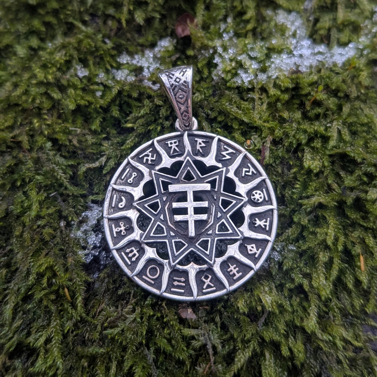 Чертог Марена Лисиця кулон оберіг амулет срібло, золото