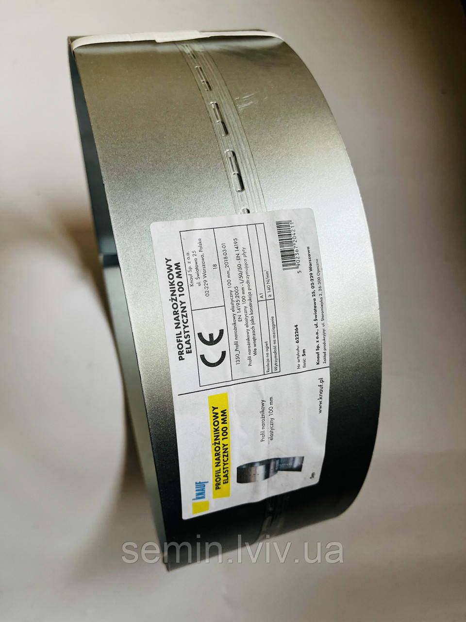 Кутовий гнучкий профіль Кнауф (Knauf) для мансарди 100мм довжина 5м., фото 1