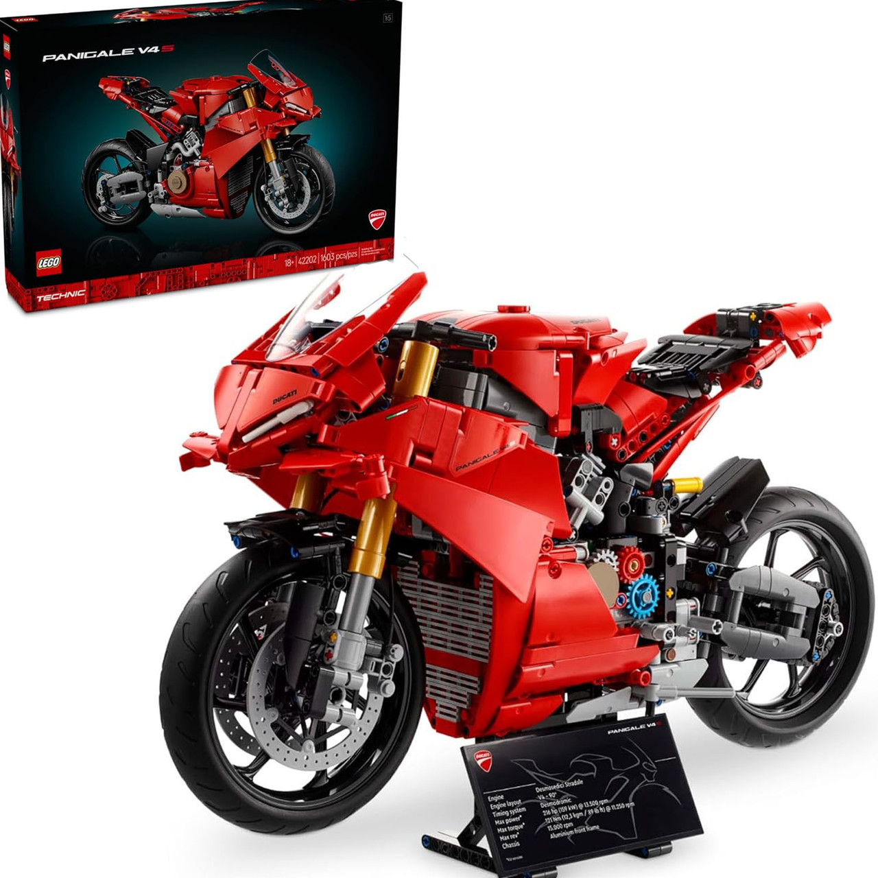 Лего технік Мотоцикл дукаті Панігале Байк Lego Technic Ducati Panigale V4 S 42202