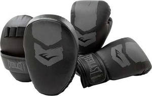Комплект для боксу Everlast PROSPECT 2 MITT KIT чорний Уні OSFM P00003054