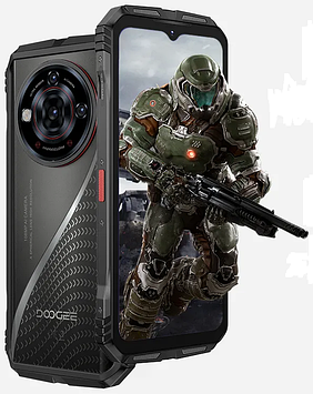 Смартфон DOOGEE S118 Pro Lunar Silver 8/512Gb 10800mAh Dimensity 7050 5G NFC IP68, IP69 та MIL-STD-810H