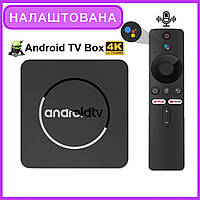 Смарт ТВ приставка Q10 4/64 Гб Android 14 TV Box - Налаштована
