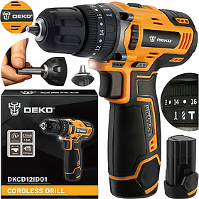 Шуруповерт акумуляторний DEKO DKCD12