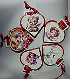 Оригінальна подарункова валентинка-магніт з шоколадним сюрпризом в середині до Дня Закоханих, фото 6