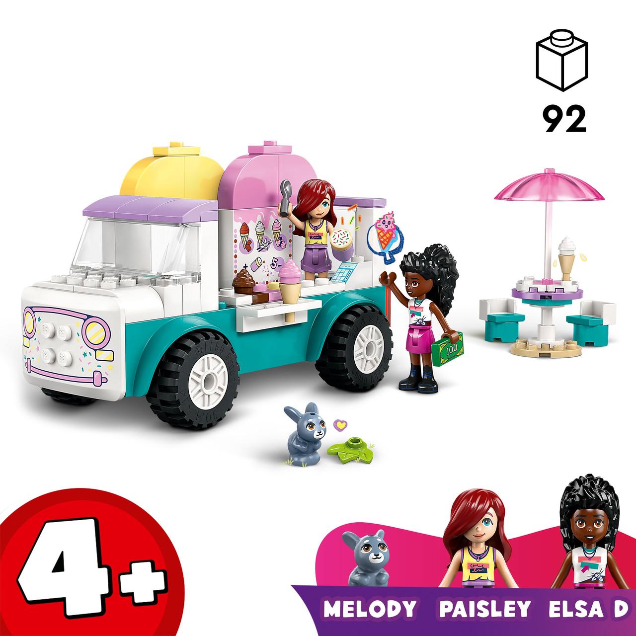 Конструктор Лего Френдс машина Грузовик с мороженым Хартлейк Сити Lego Friends 42644