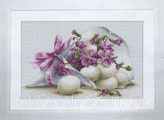 B106 Великодня листівка. Luca-S. Набір для вишивання нитками, фото 1