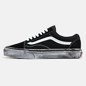 Кеди жіночі чорні Vans Old Skool Black White (16820)