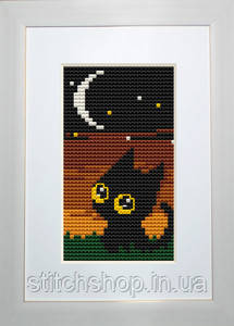 B069 Кіт і ніч. Luca-S. Набір для вишивання нитками, фото 1