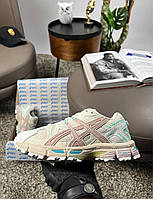 Жіночі шкіряні текстиль кросівки ASICS Gel-Kahana 8 S Beige Pink Mint, кеди Асикс бежеві. Жіноче взуття